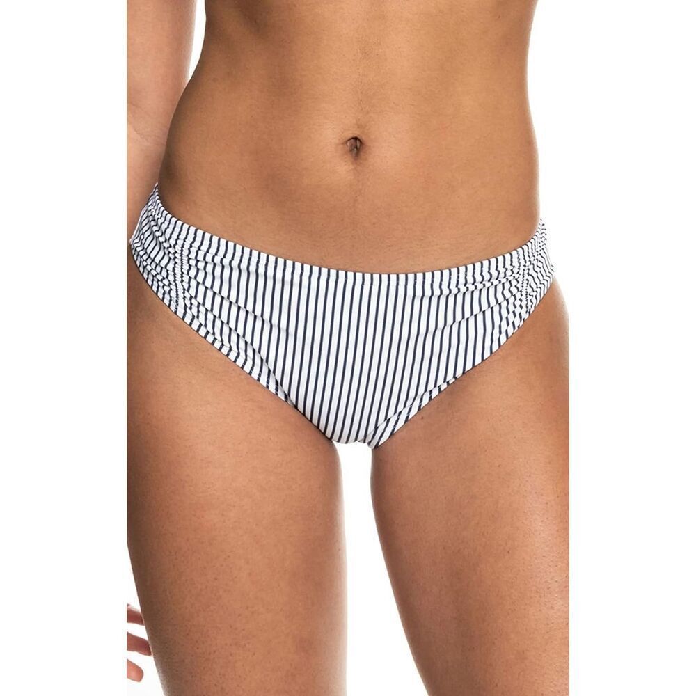 Roxy NWT size S beach classics navy/stripe full bikini bottoms - swim